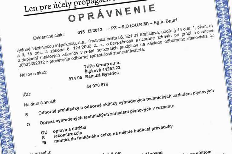 Oprávnenia